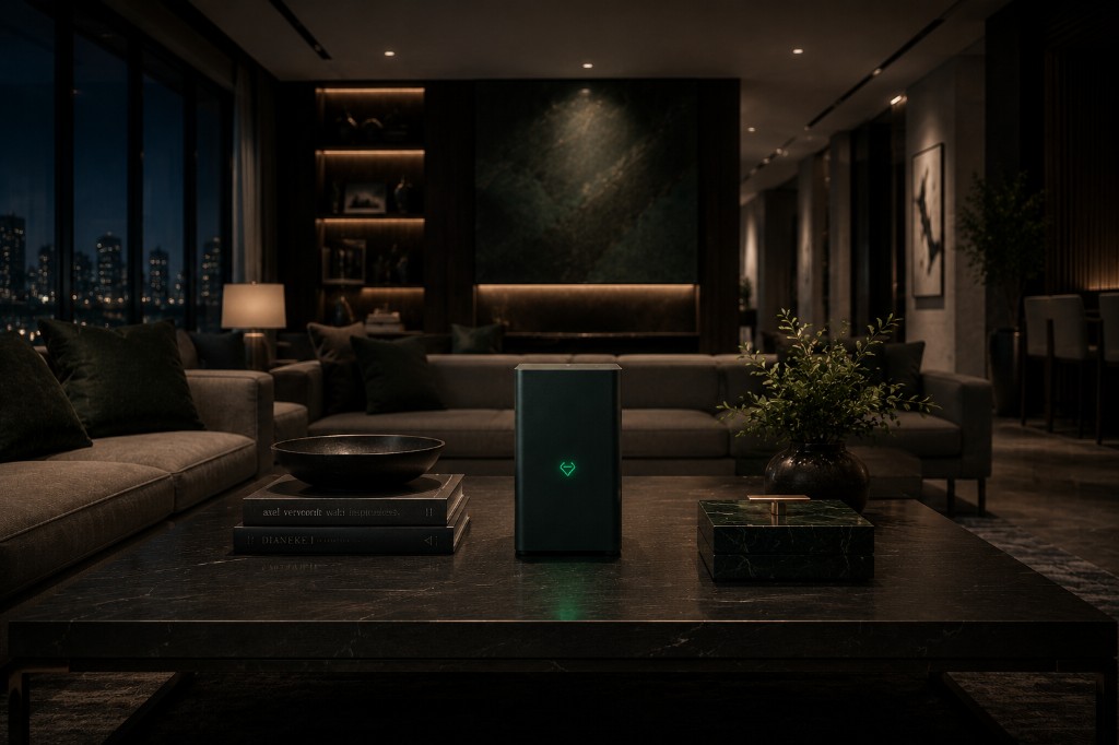 Jemm Arc in a refined living room